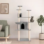 Grand Arbre à Chat Gris Clair – Image 2